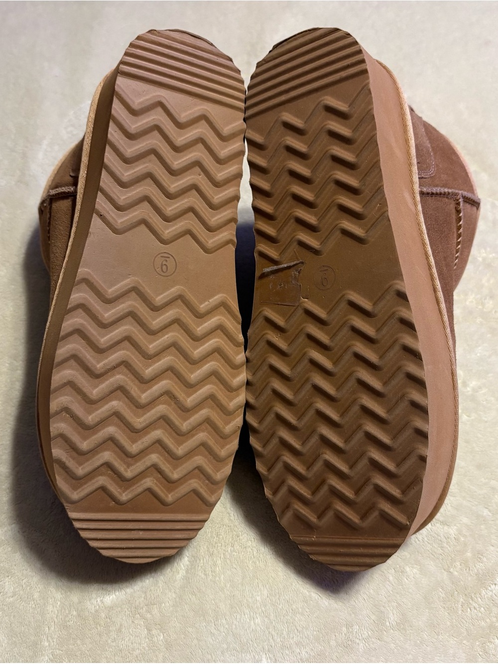 Dream Pairs Tan Suede Plush-Lined Women's Slip-On Slippers - Picture 7 of 7